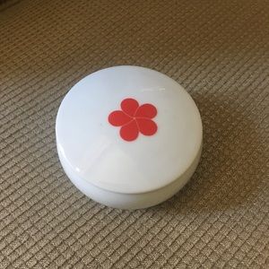 Porcelain with hand painted flower Trinket Box